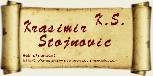 Krasimir Stojnović vizit kartica